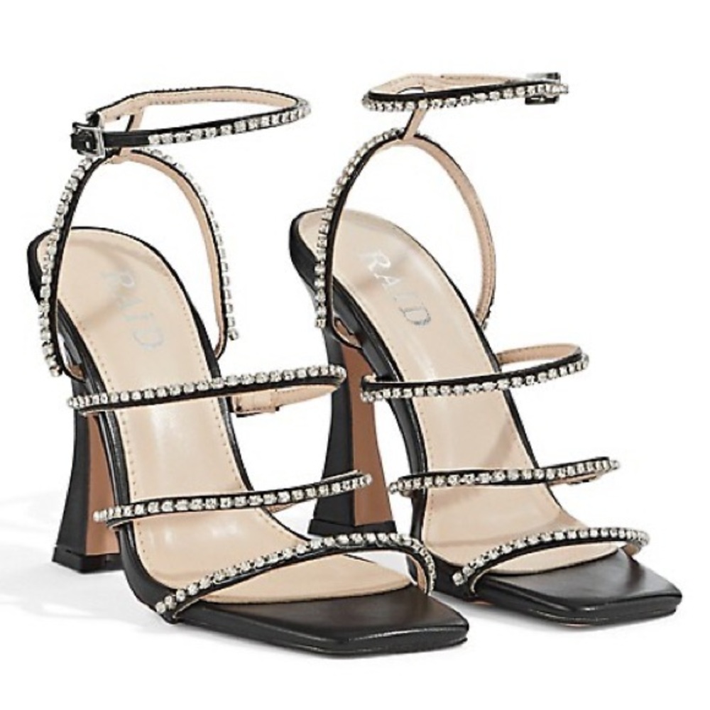 Raid Bobby Embellished Strappy Sandals